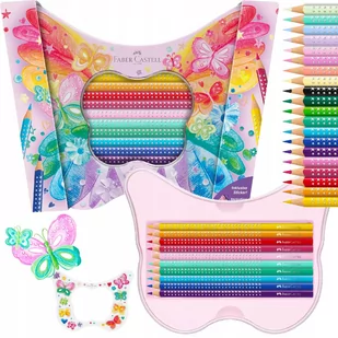 FABER-CASTELL Kredki ołówkowe Sparkle Motyl 20 kol - Kredki, ołówki, pastele i pisaki - miniaturka - grafika 1