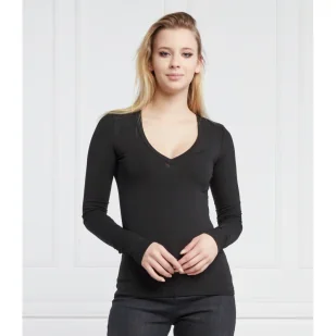 Patrizia Pepe Bluzka | Slim Fit - Bluzki damskie - miniaturka - grafika 1
