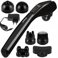 Masażery - MASAŻER Wibracyjny Do Karku, Pleców I Ciała + Końcówki ANTYCELULIT - miniaturka - grafika 1