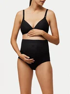 Majtki damskie - YSABEL MORA Majtki ciążowe 10087 Czarny - miniaturka - grafika 1