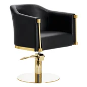Fotele fryzjerskie - Fotel fryzjerski hydrauliczny obrotowy do salonu fryzjerskiego krzesło fryzjerskie Lincoln - miniaturka - grafika 1