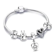 Bransoletki - Bransoletka modułowa z motywem misia - miniaturka - grafika 1