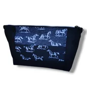 Kosmetyczki, organizery i kuferki - Kosmetyczka damska organizer do torebki etui saszetka do torby konie - miniaturka - grafika 1