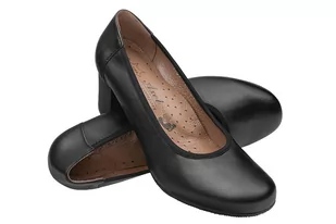 Czółenka na obcasie buty AXEL Comfort 1757 Czarne na Haluksy Kosela Medic 9757 - Czółenka - miniaturka - grafika 4