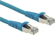 Patchcordy - Roline ROLINE Patchcord Kat.6A S/FTP PiMF Component Level LSOH niebieski 15m - miniaturka - grafika 1