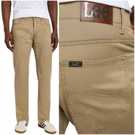 Spodnie męskie - Lee STRAIGHT FIT Extreme Motion wygodne proste spodnie materiałowe W38 L32 - miniaturka - grafika 1