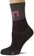 Skarpetki damskie - UYN UYN Cycling Light skarpety damskie czarny Black/Grey/Rose Violet 41-42 S100083 - miniaturka - grafika 1