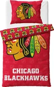 Pościel - Pościel hokejowa NHL Chicago Blackhawks Rozmiar: 140x200 + 70x90 cm - miniaturka - grafika 1