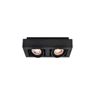 Lampy sufitowe - Czarna lampa sufitowa z metalowym kloszem 34x18,5 cm Loid – GTV - miniaturka - grafika 1