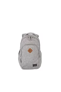 Travelite Plecak bagaż podręczny z kieszenią na laptopa do 13 cali, seria Basics Daypack Melange: modny mały plecak o wyglądzie melanżu, 41 cm, 13 litrów, jasnoszary, 41, Klasyczny - Torby na laptopy - miniaturka - grafika 1