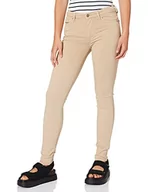 Spodnie damskie - 7 For All Mankind Damskie spodnie Hw Skinny Colored Slim Illusion with Raw Cut Sandcastle, beżowy, 27W x 30L - miniaturka - grafika 1