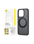 Etui i futerały do telefonów - Baseus Skyring 360 176 Case With Stand For Ip 15 Tempered Glass And Cleaning Kit Black - miniaturka - grafika 1