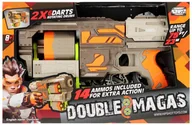 Zabawki militarne - Pistolet Na Strzałki Hip Shot Double Magas Dwa Magazynki - miniaturka - grafika 1