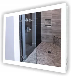 LUSTRO LED PODŚWIETLANE ŁAZIENKOWE 70x90 WYMIARY - Lustra - miniaturka - grafika 1