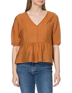 Sisley Bluzka damska, Pomarańczowy 37, L - Bluzki damskie - miniaturka - grafika 1