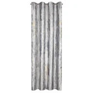Zasłony - Zasłona Grace 140 x 250 cm srebrna na przelotkach - miniaturka - grafika 1