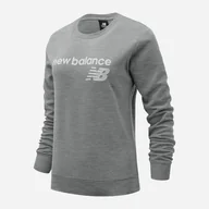Bluzy damskie - Bluza bez kaptura damska New Balance NBWT03811AG XS Szara (195173324326) - miniaturka - grafika 1