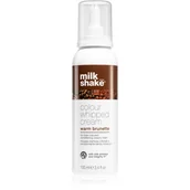 Farby do włosów i szampony koloryzujące - Milk Shake Colour Whipped Cream, pianka koloryzująca, warm brunette, 100ml - miniaturka - grafika 1