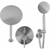 Zestawy prysznicowe - Fala Zestaw prysznicowy podtynkowy Steely R 75870 z deszczownicą - miniaturka - grafika 1