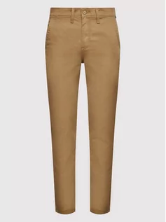 Spodnie damskie - Vans Spodnie materiałowe Authentic VN0A5FLP Brązowy Regular Fit - grafika 1