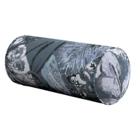 Poduszki dekoracyjne - Dekoria.pl Dekoria.pl Poduszka wałek prosty niebiesko-szare liście na szaro-niebieskim tle 16 × 40 cm Abigail 530-143-18 - miniaturka - grafika 1
