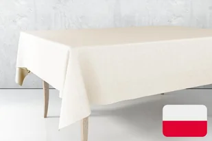 Obrus 120x260 Plamoodporny Klasyczny Elegant Krem Jasny Beż - Obrusy i serwetki - miniaturka - grafika 11