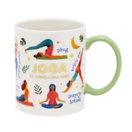 Kubki - KUBEK JOGA TO CHWILA DLA MNIE BIAŁY 330ml - miniaturka - grafika 1