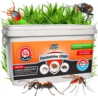 Zwalczanie i odstraszanie szkodników - Proszek Preparat Środek Oprysk na Kleszcze Komary Muchy Meszki Pluskwy Rybiki Mrówki i Inne Owady 500g/200l Permetrine 25WP - miniaturka - grafika 1