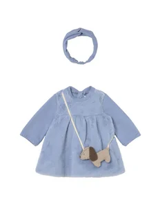 Mayoral Sukienka codzienna 2823 Niebieski Regular Fit - Sukienki i spódniczki dla dziewczynek - miniaturka - grafika 1