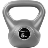 Kettlebell - MOVIT Kettlebell Hantle szare - 5 kg - miniaturka - grafika 1