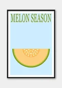 Obrazy i zdjęcia - Plakat melon - melon season- z serii fruit season - miniaturka - grafika 1