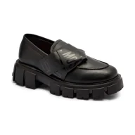 Półbuty damskie - Love Moschino Skórzane loafersy - miniaturka - grafika 1