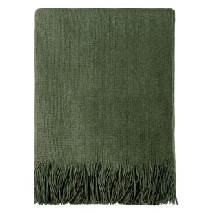 Koc FINNS ombre miękki zielony z frędzlami 130x170 cm HOMLA - Koce - miniaturka - grafika 1