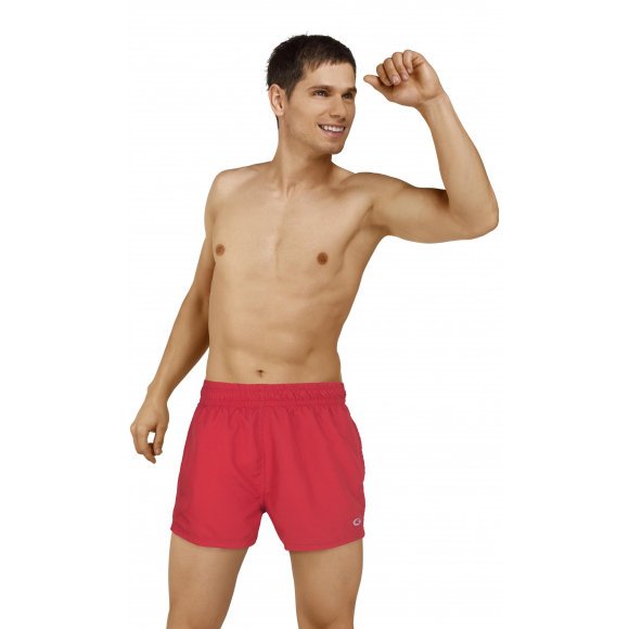 Gwinner, Szorty męskie, kąpielowe, Kolor czerwony
