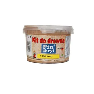 Kit do drewna 1 kg dąb jasny FINAKRYL - Gipsy i gładzie gipsowe - miniaturka - grafika 1