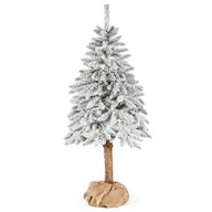 Choinki - Decoking Sztuczna choinka na pniu Jodła Cecilia ośnieżona 120x24 cm 243746-uniw - miniaturka - grafika 1