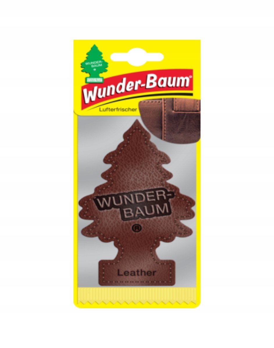 Wunder Baum Skóra - Zapachowa Choinka Samochodowa Zawieszka Zapachowa