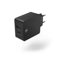 Ładowarki do telefonów - Hama Ładowarka sieciowa USB-C Power Delivery PD) Qualcomm + USB-A 30 W - miniaturka - grafika 1