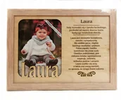 Ramki na zdjęcia - Ramka na zdjęcie LAURA urodziny imieniny NA ROCZEK - miniaturka - grafika 1