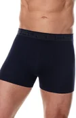 Majtki męskie - Bokserki męskie bawełniane classic Brubeck Comfort Cotton BX00501A granatowy - miniaturka - grafika 1
