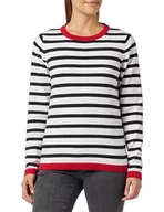 Swetry damskie - ALARY Damski sweter z dzianiny 15426731-AL01, biały, wielokolorowy, S, Biały wielokolorowy, S - miniaturka - grafika 1