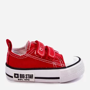 Buty dla chłopców - Trampki dziecięce Big Star KK374076 18 Czerwone (5900714539887) - grafika 1