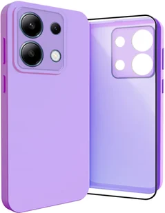 Etui do Xiaomi Redmi Note 13 4G Osłona Kamery, Fioletowe, Plecki Szkło - Etui i futerały do telefonów - miniaturka - grafika 1