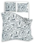 Pościel - Faro Pościel bawełniana 160x200 Elegant 025 szara liście E 2023 - miniaturka - grafika 1