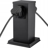 Lampy ogrodowe - Elektryczny słupek ogrodowy 2x gniazdo hermetyczne 230V SuperLED - miniaturka - grafika 1