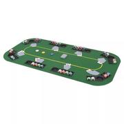 vidaXL Składany stół do pokera dla 8 graczy, prostokątny, zielony vidaXL