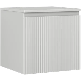 Mexen Rivel szafka łazienkowa podumywalkowa 50 cm z blatem, 1 szuflada, ryflowana , szara mat - 91A20-05047-1-BFC62 - Szafki łazienkowe - miniaturka - grafika 1