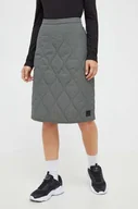 Spódnice - Jack Wolfskin spódnica sportowa Wandermood kolor zielony mini prosta - miniaturka - grafika 1