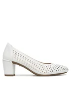 Czółenka - Rieker Czółenka 41057-80 Biały - miniaturka - grafika 1