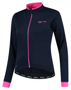 Damska Kurtka Rowerowa  Rogelli Winterjacket Essential | Blue/Pink - Rozmiar L - Kurtki damskie - miniaturka - grafika 1